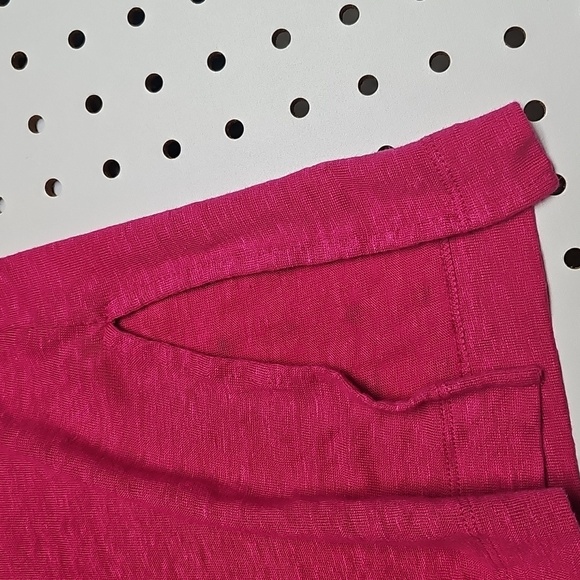 Chicos 100% Linen Button Down Top Chicos Sz 0 (sz 4) Bright Pink - Picture 5 of 13